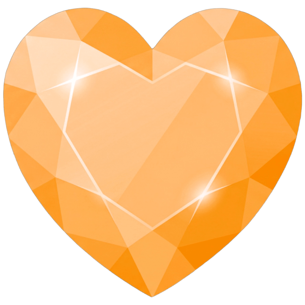 GemHeartOrange