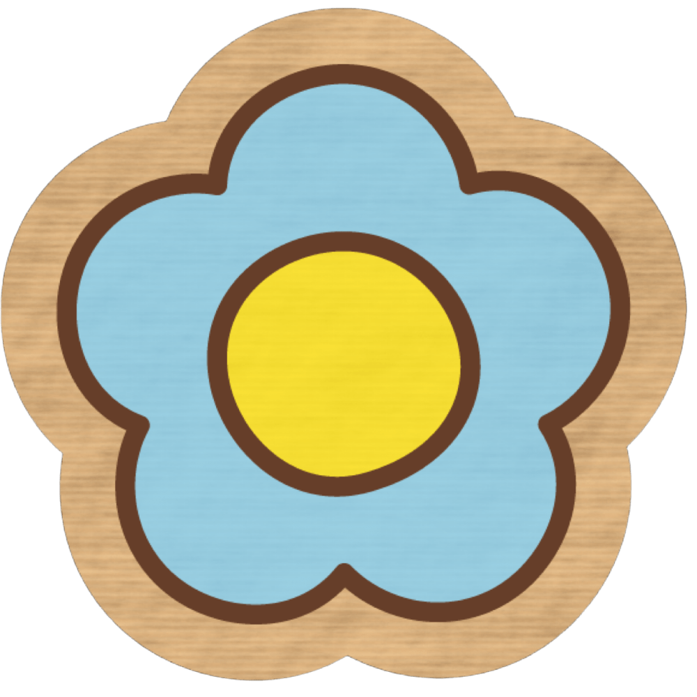 WoodenBadgeFlower