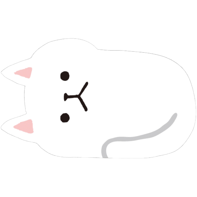 WhiteCatLayDown