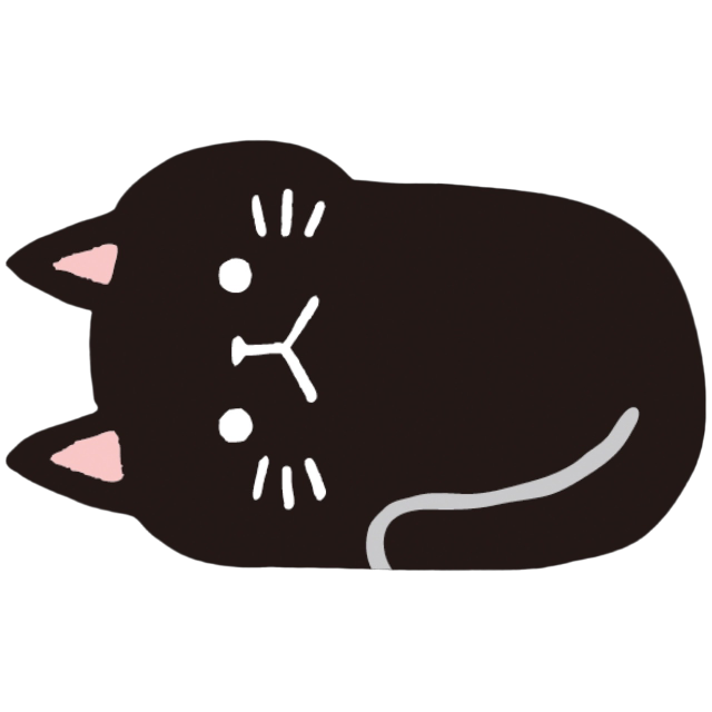 BlackCatLayDown