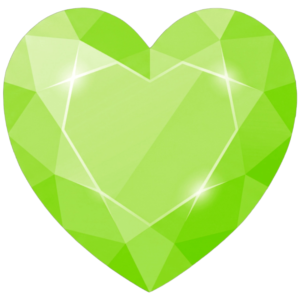 GemHeartGreen