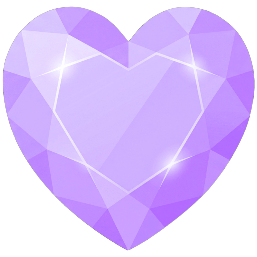 GemHeartPurple